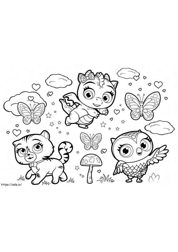 Little Charmers Pets coloring page