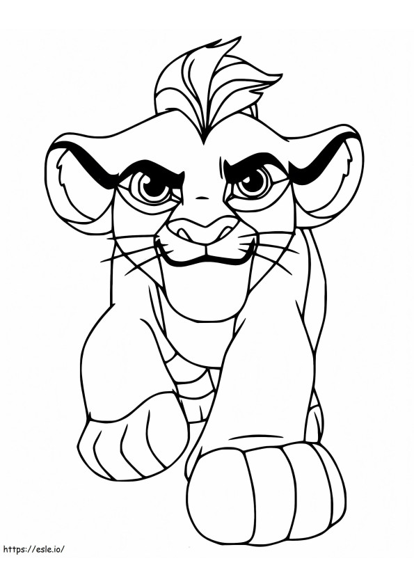 Kion, la guardia del leone da colorare