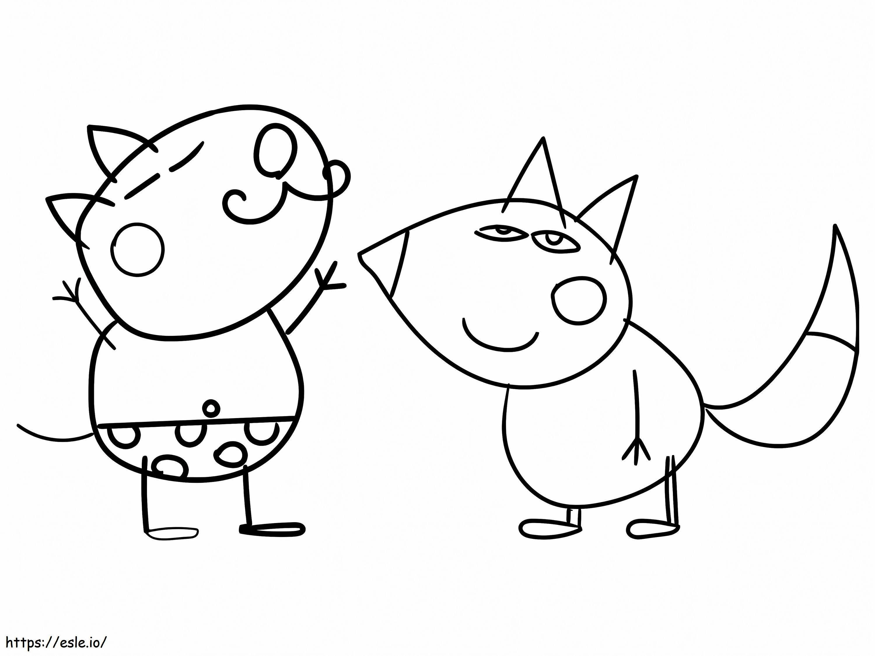 Peppa Pig 1 1 coloring page