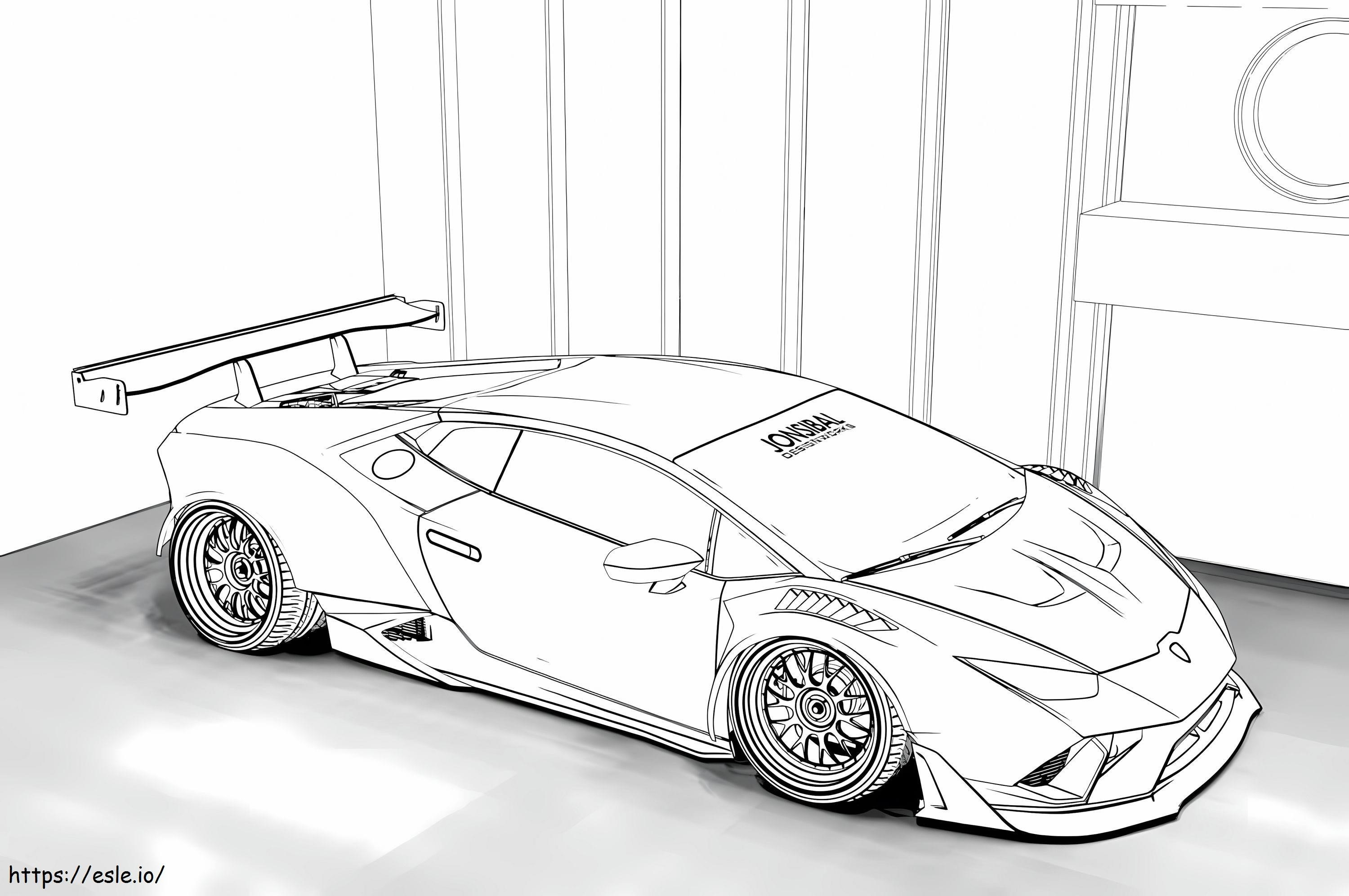 Lamborghini 7 coloring page