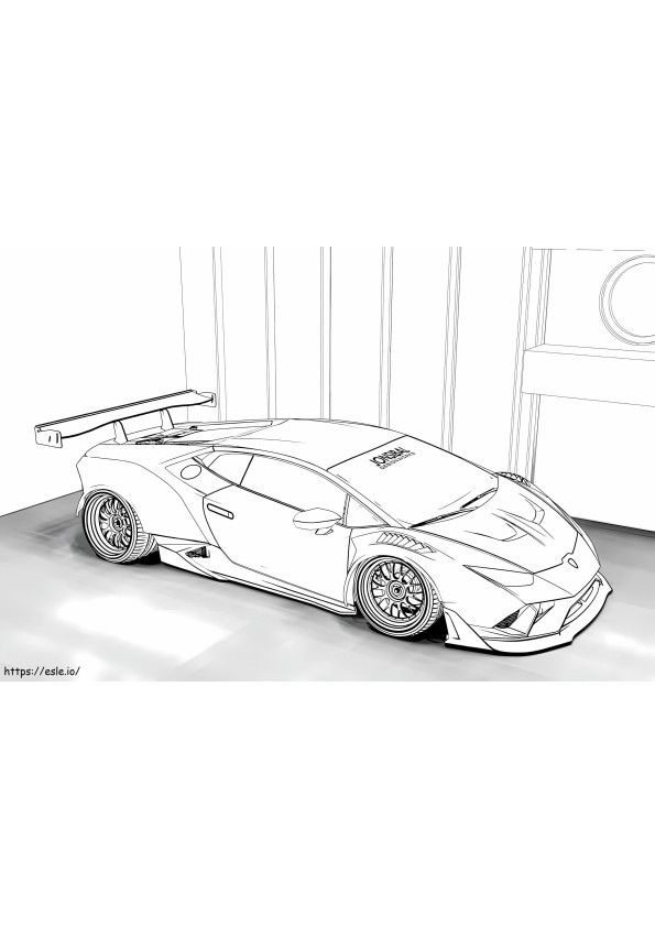 Lamborghini 7 coloring page