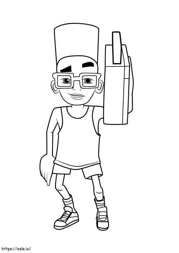 Fresh From Subway Surfers coloring page