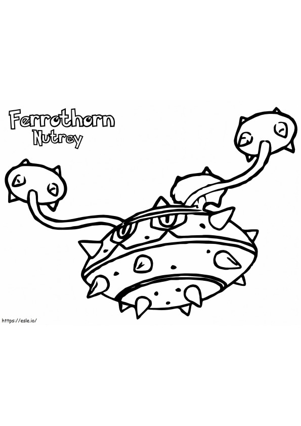 Yazdırılabilir Ferrothorn boyama