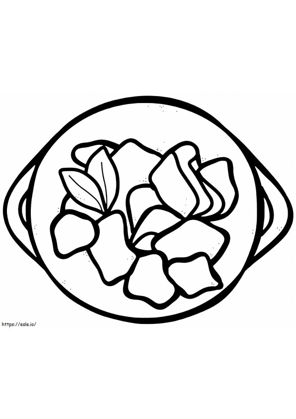 Adobo coloring page