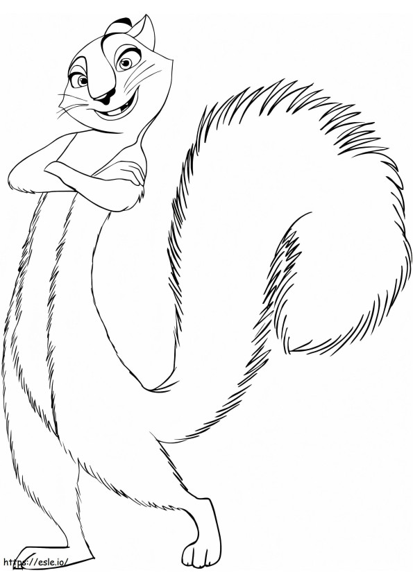 Andie The Nut Job coloring page