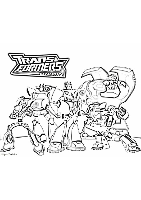 Transformers Animated coloring page