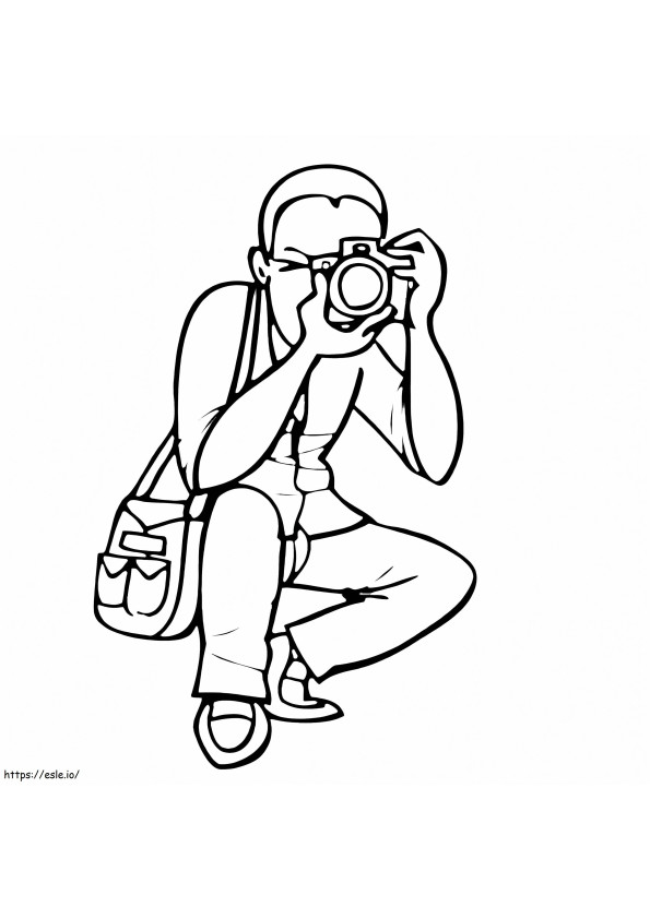 Photographer 5 coloring page