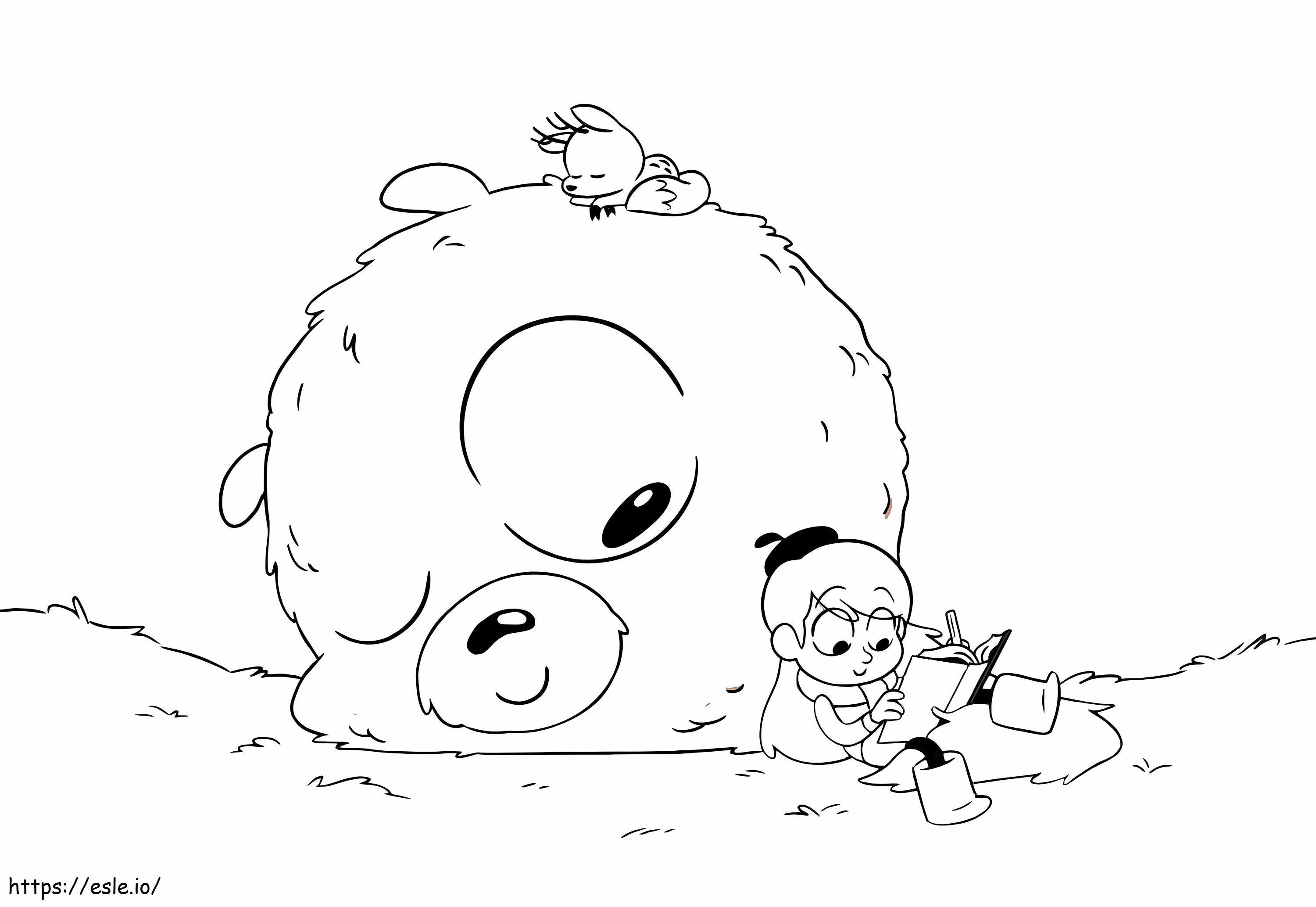 Hilda'S Painting coloring page