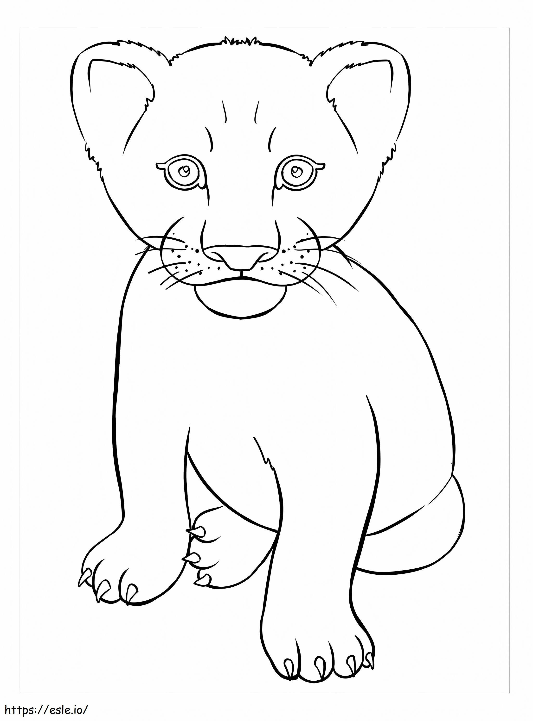 Baby Leon coloring page