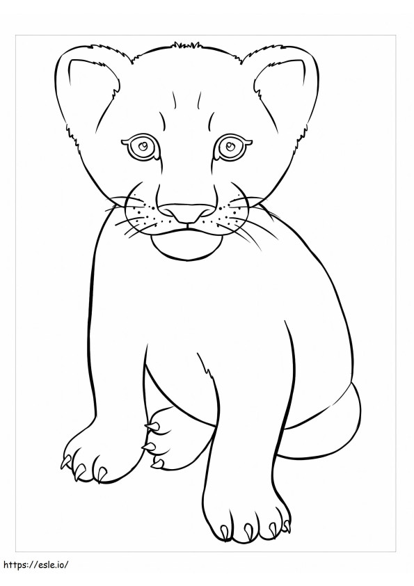 Baby Leon coloring page