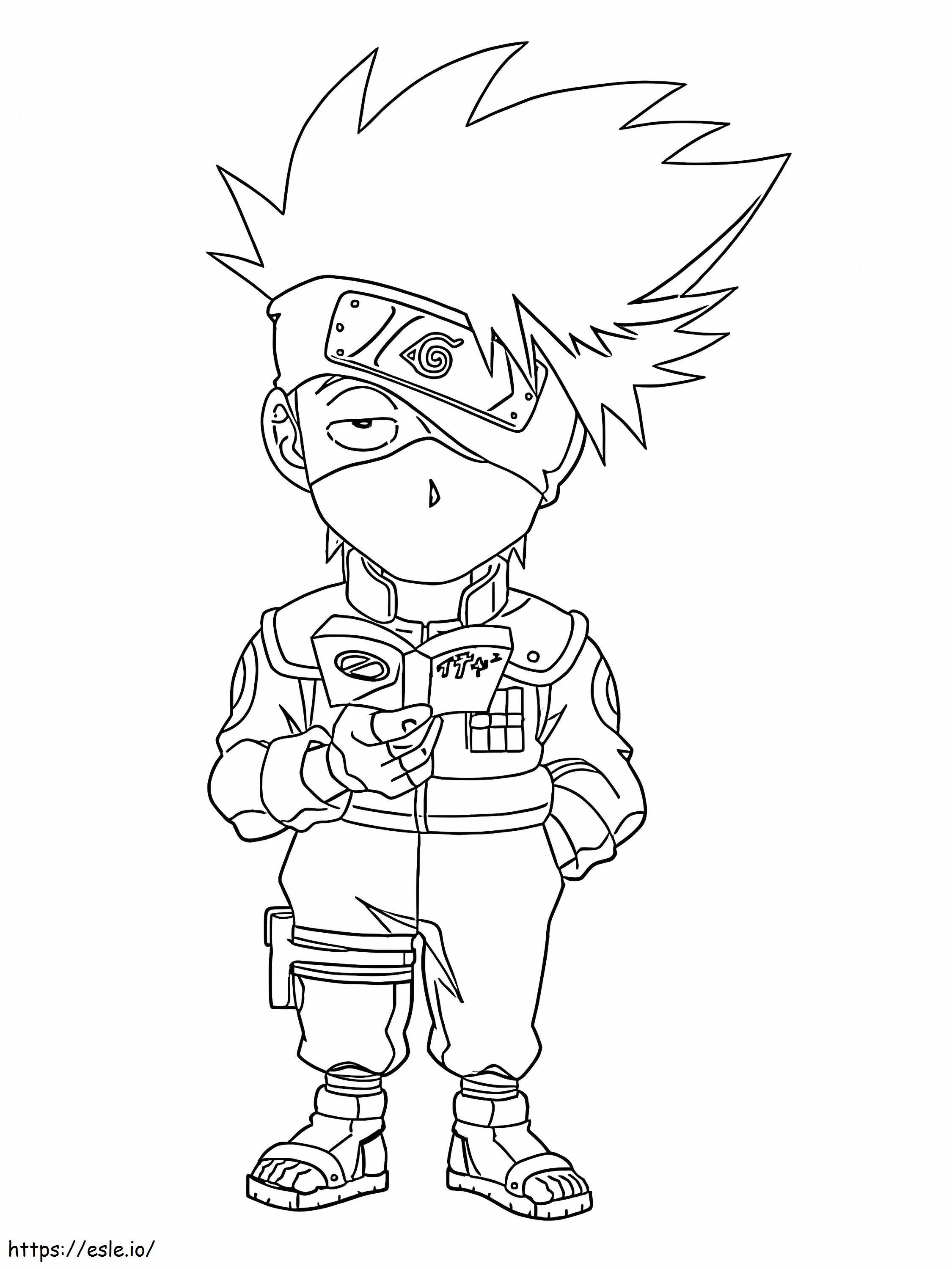 Chibi Kakashi Lesebuch zum Ausdrucken