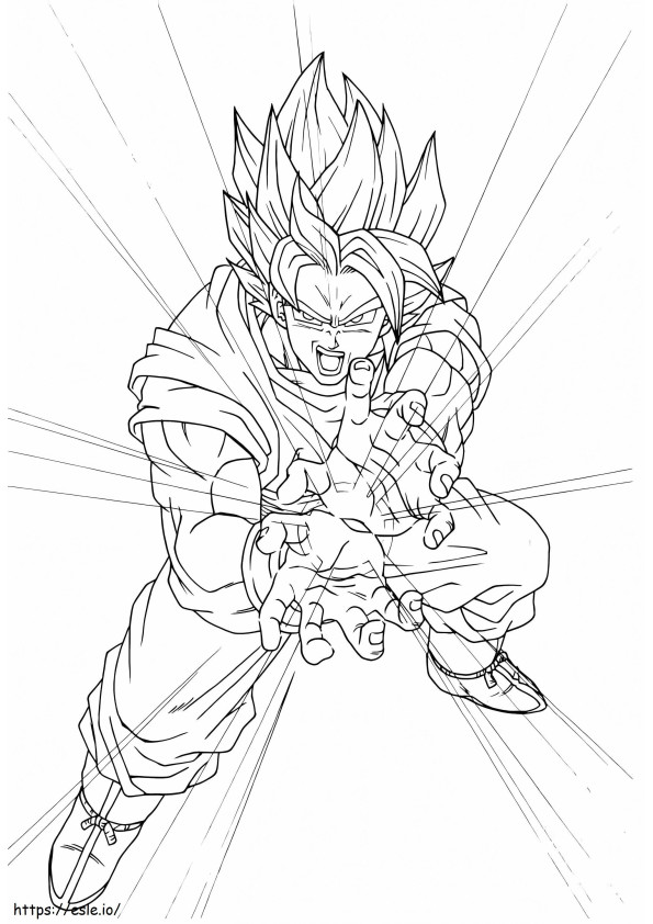 Gokus Fähigkeit ausmalbilder
