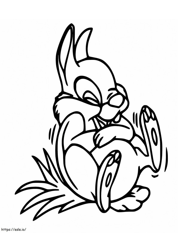 Thumper Laughing coloring page