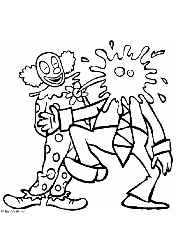 Troll Clown coloring page