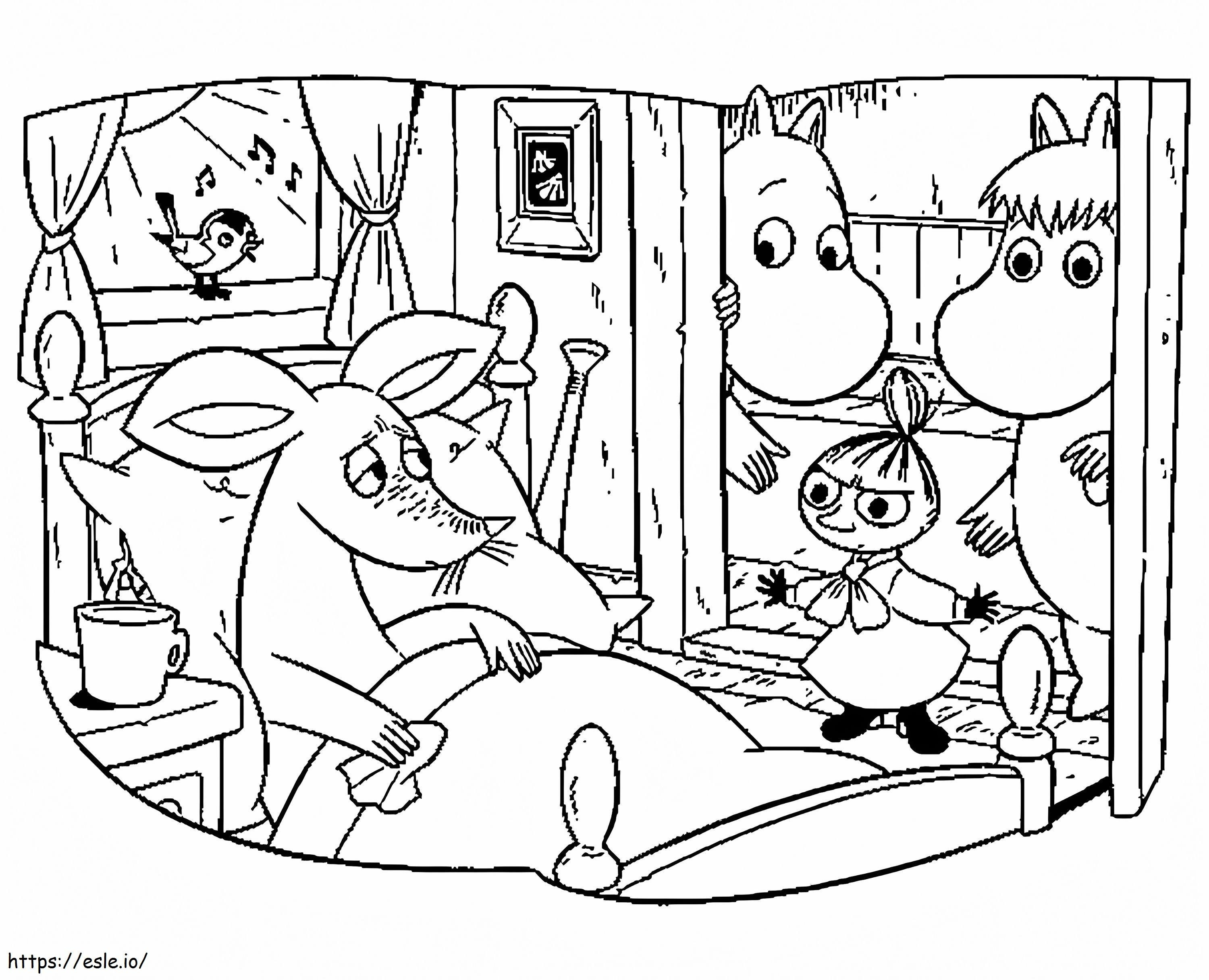 Moomin 3 coloring page