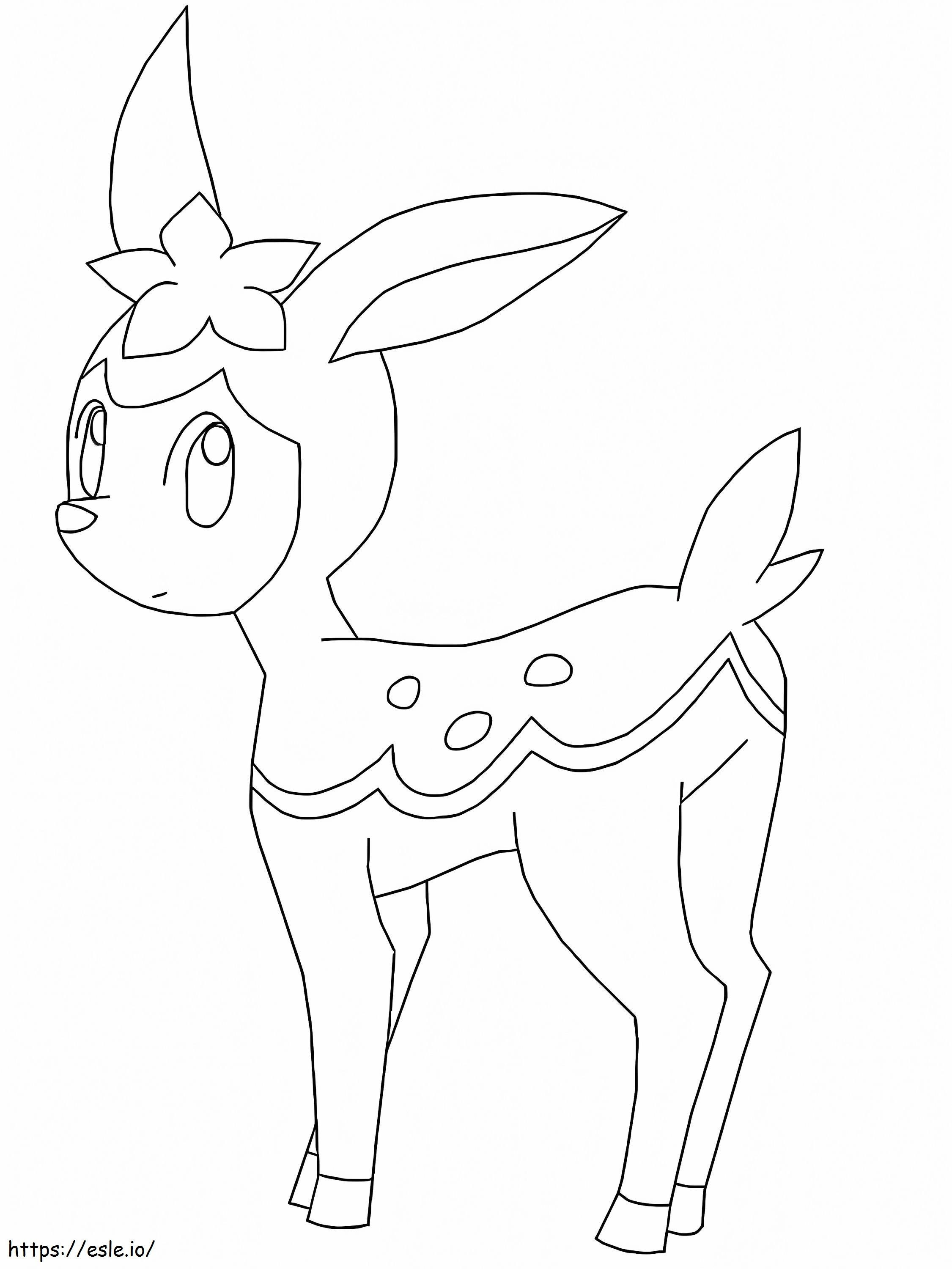 Pokémon Deerling para impressão para colorir