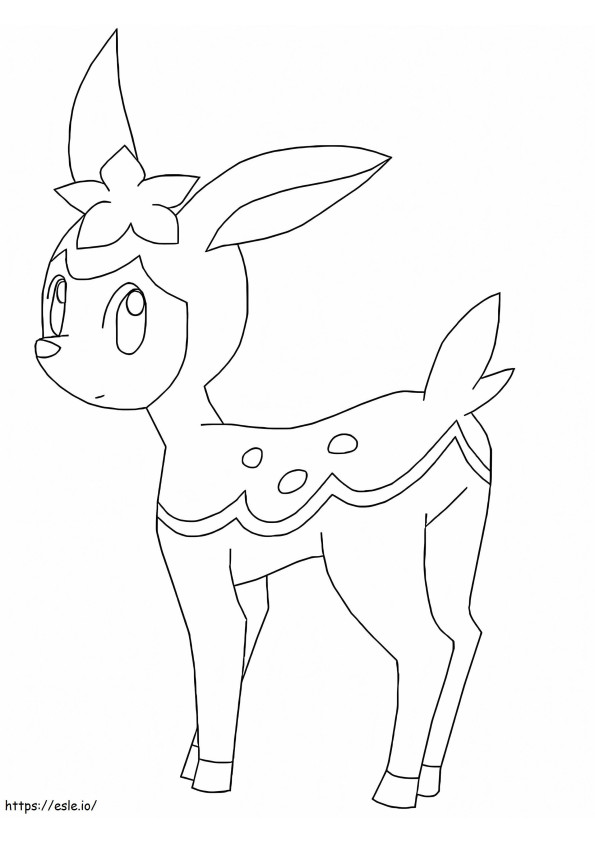Pokémon Deerling para impressão para colorir