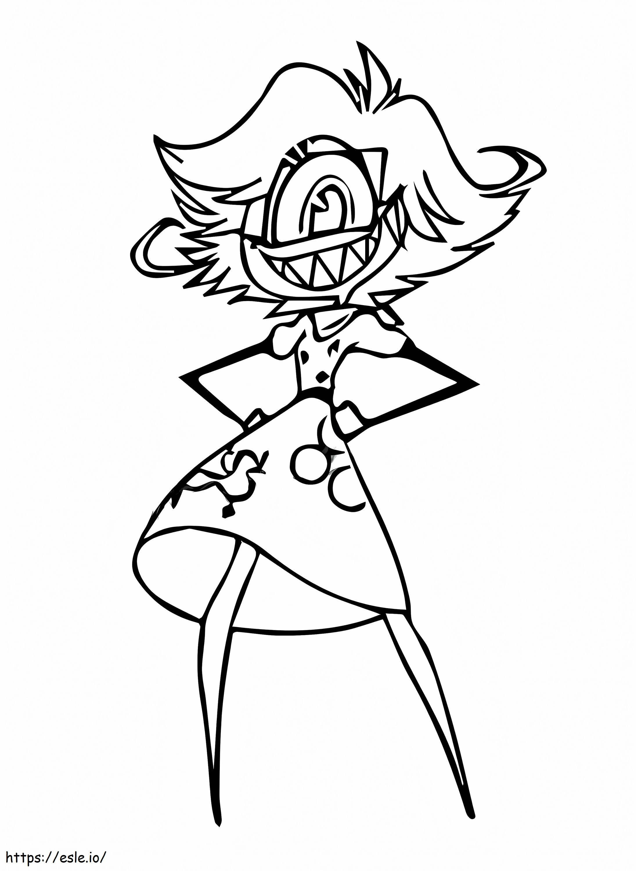 Niffty From Hazbin Hotel coloring page