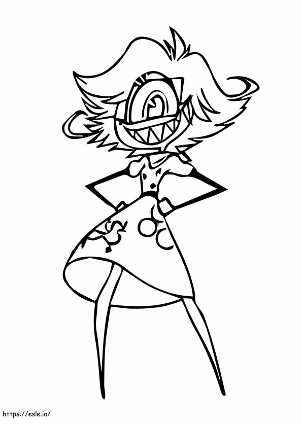 Niffty From Hazbin Hotel coloring page