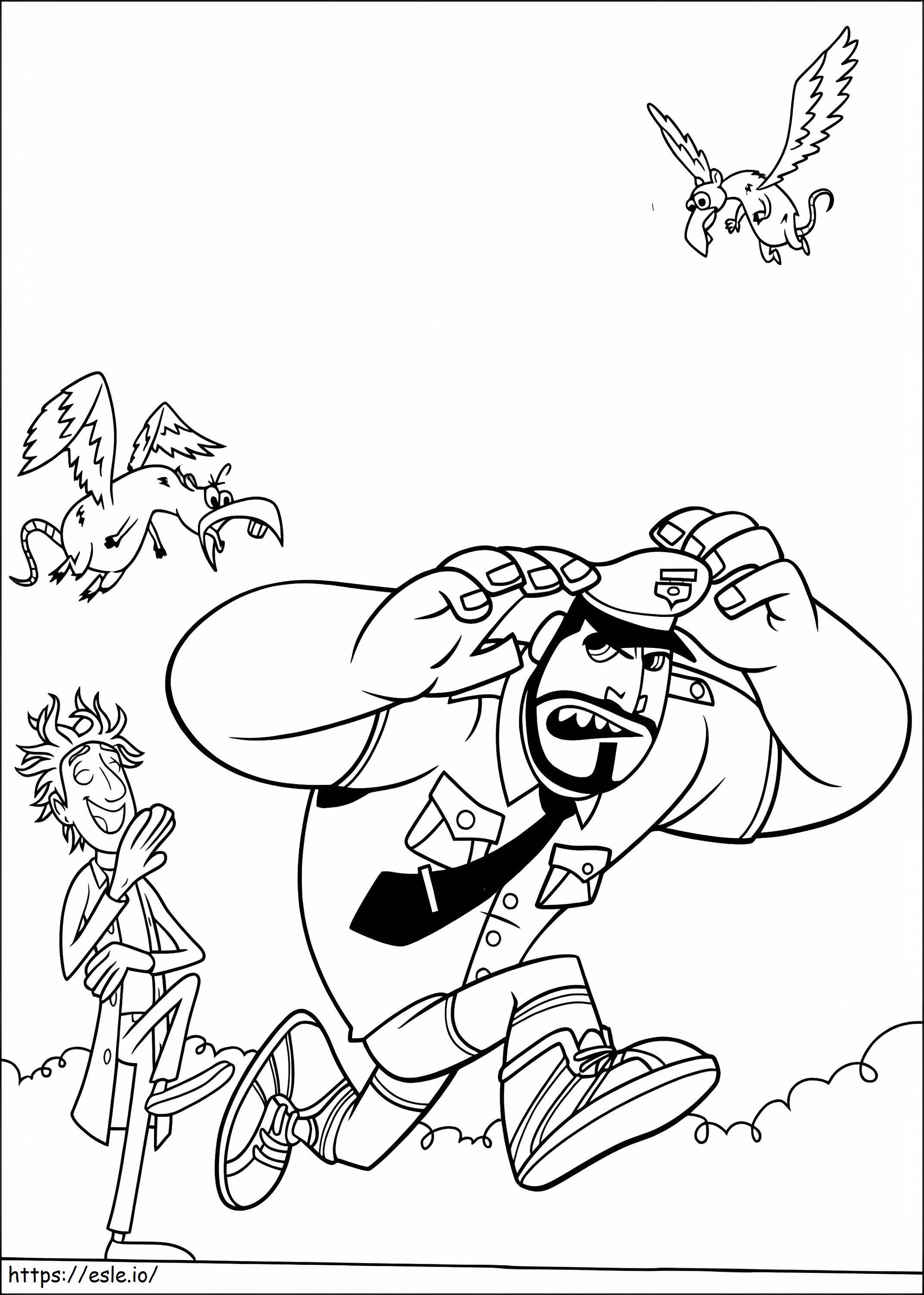 Flint Lockwood And Earl Devereaux coloring page