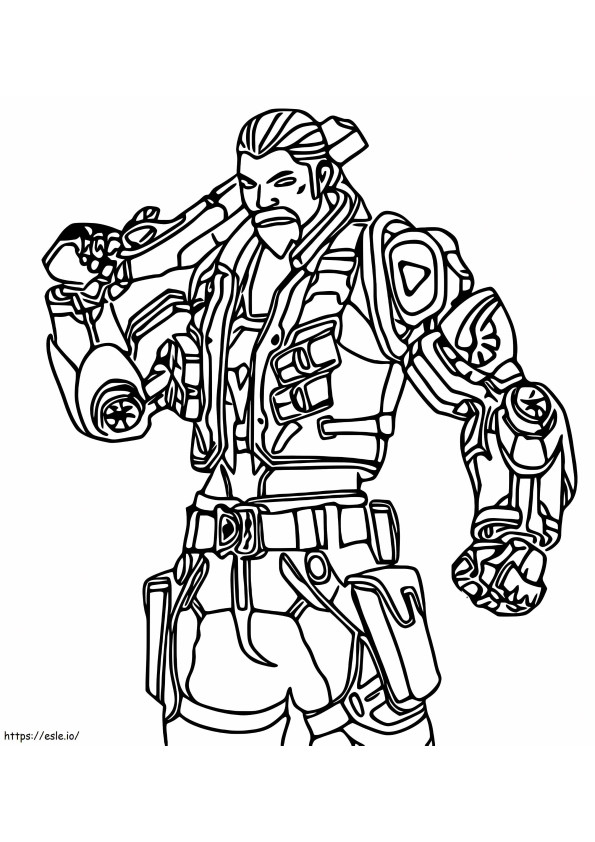 Breach From Valorant coloring page