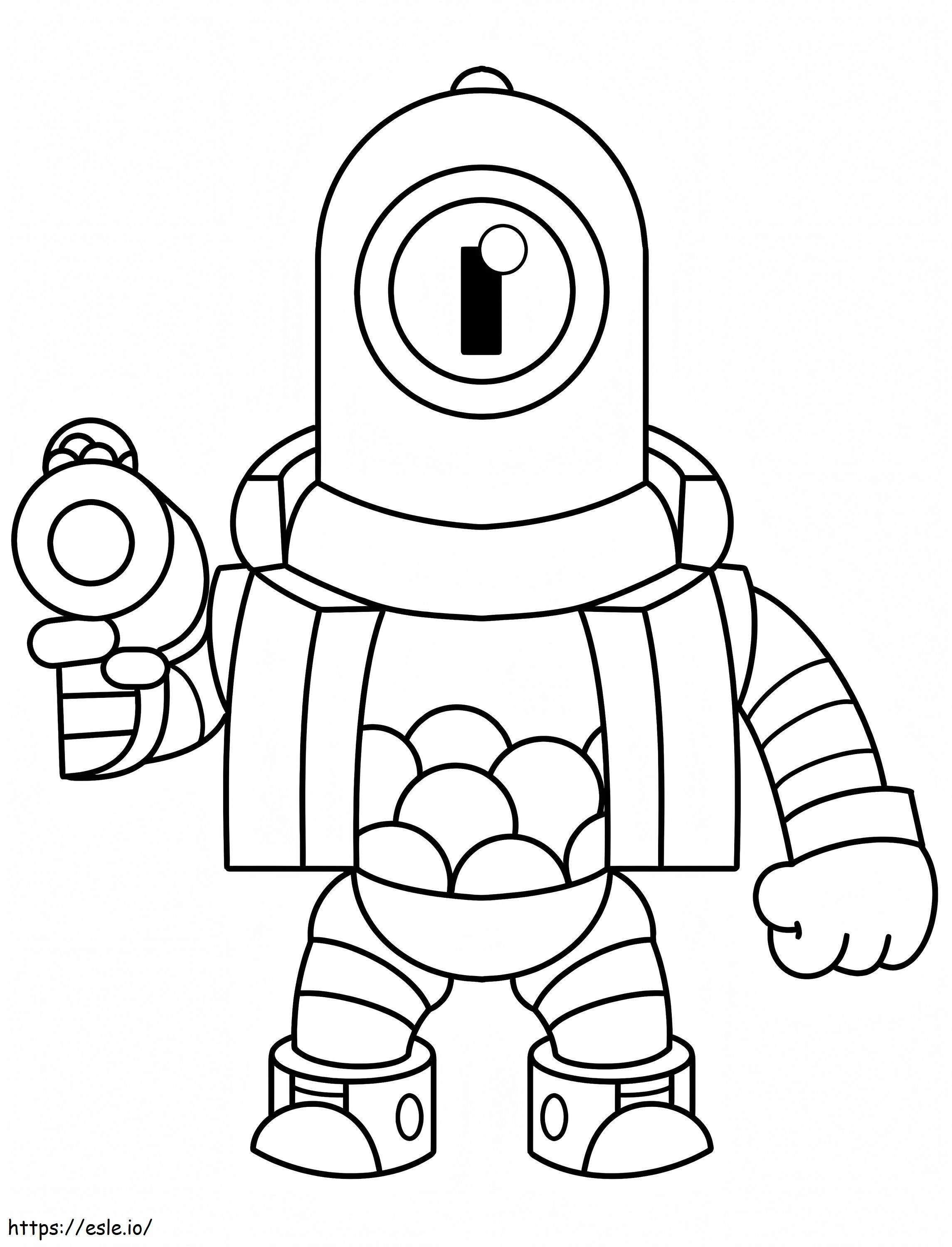 Rico Brawl Stars coloring page