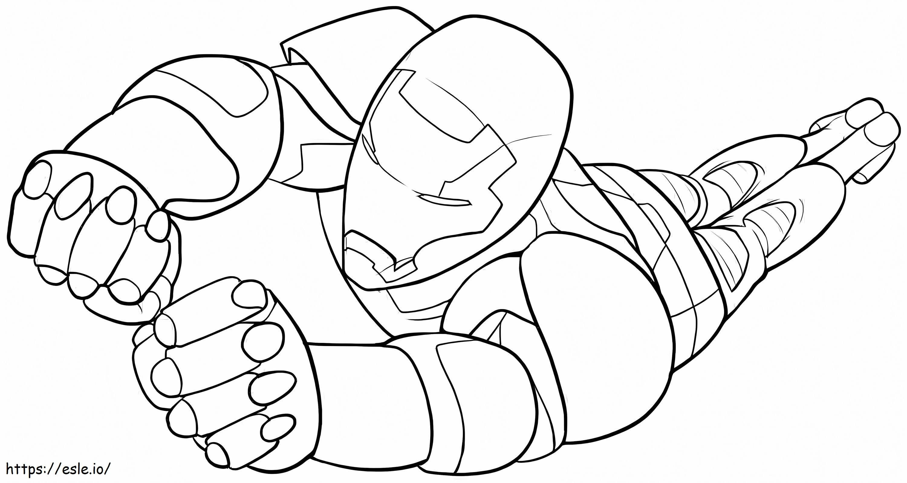 Ironman Flyer coloring page
