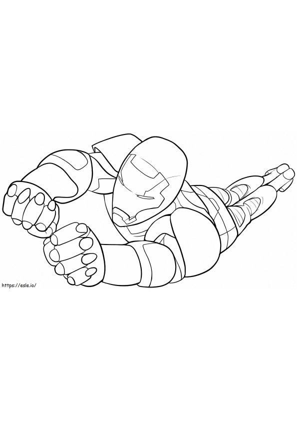 Ironman Flyer coloring page