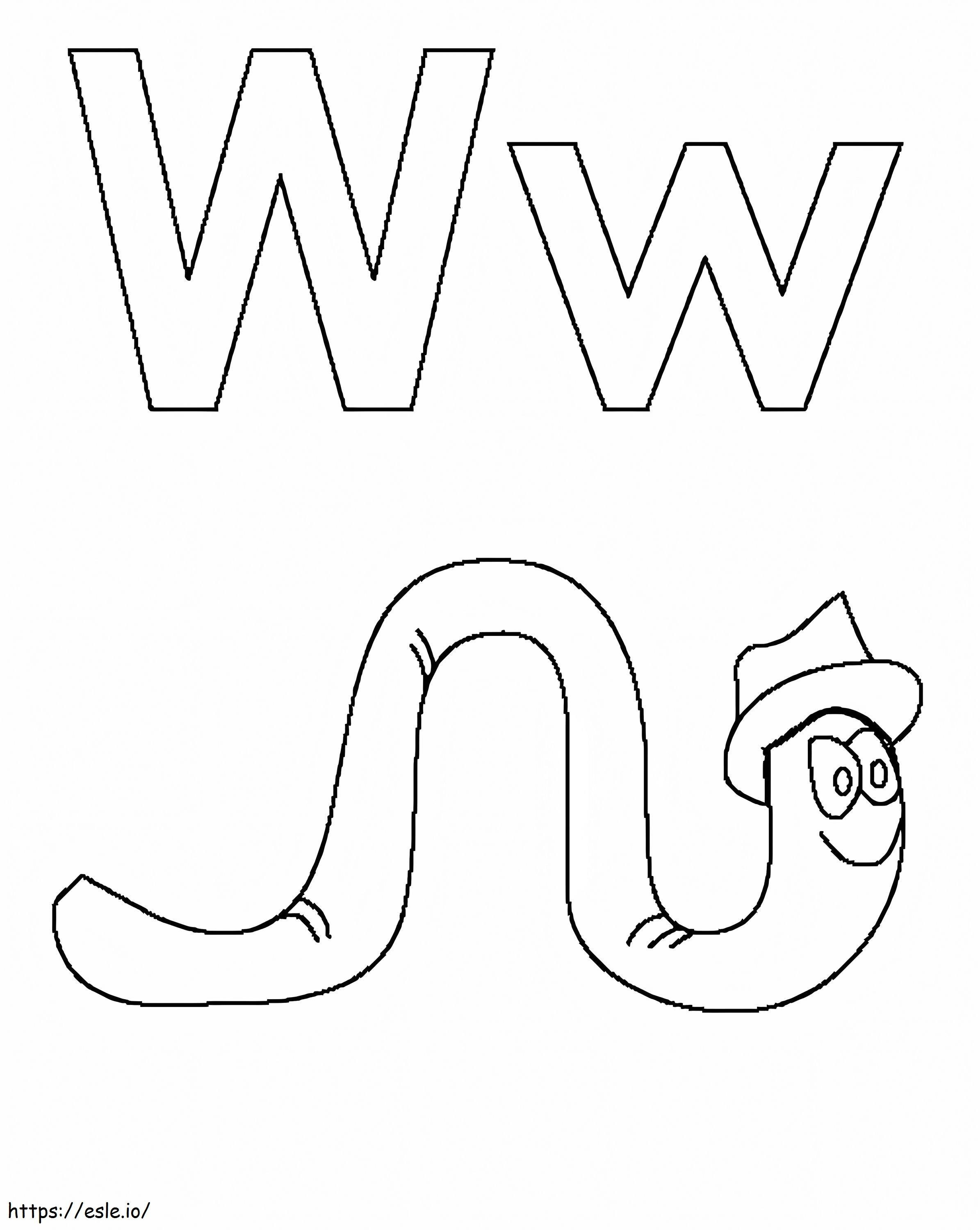 W és Worm kifestő