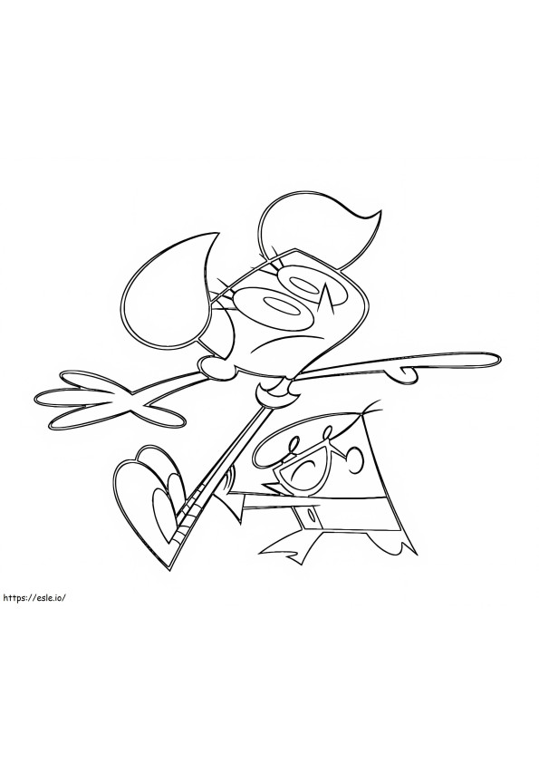 Laboratorio Dexters para colorear