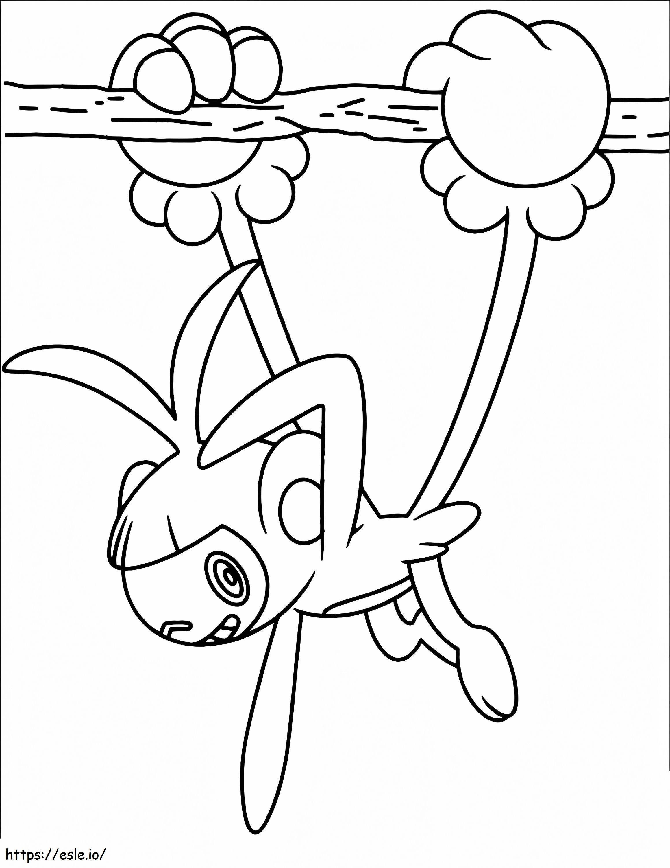 Ambipom Pokémon 3 para colorear