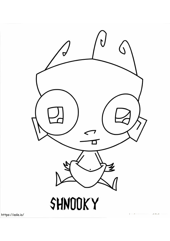 Shnooky From Invader Zim coloring page