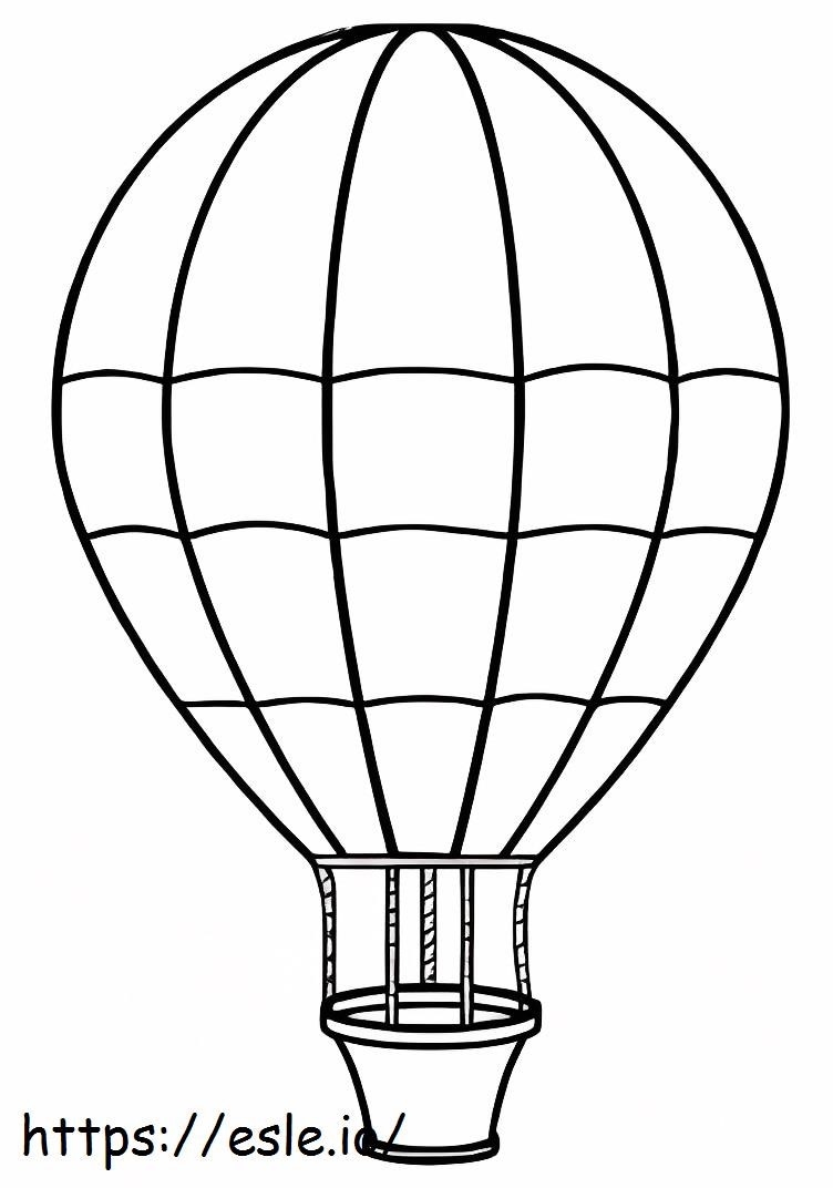 Impressive Hot Air Balloon coloring page