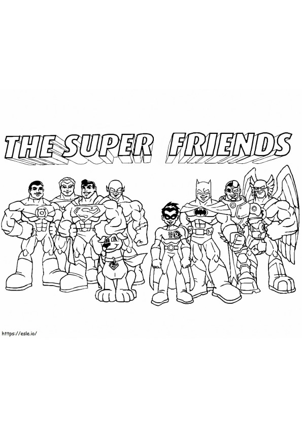 The Super Friends coloring page
