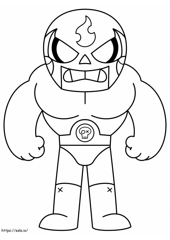 Brawl Stars Cousin coloring page