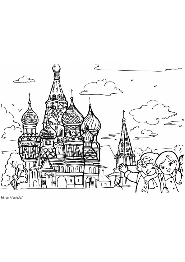 Coloriage Imprimer Saint-Pétersbourg à imprimer dessin