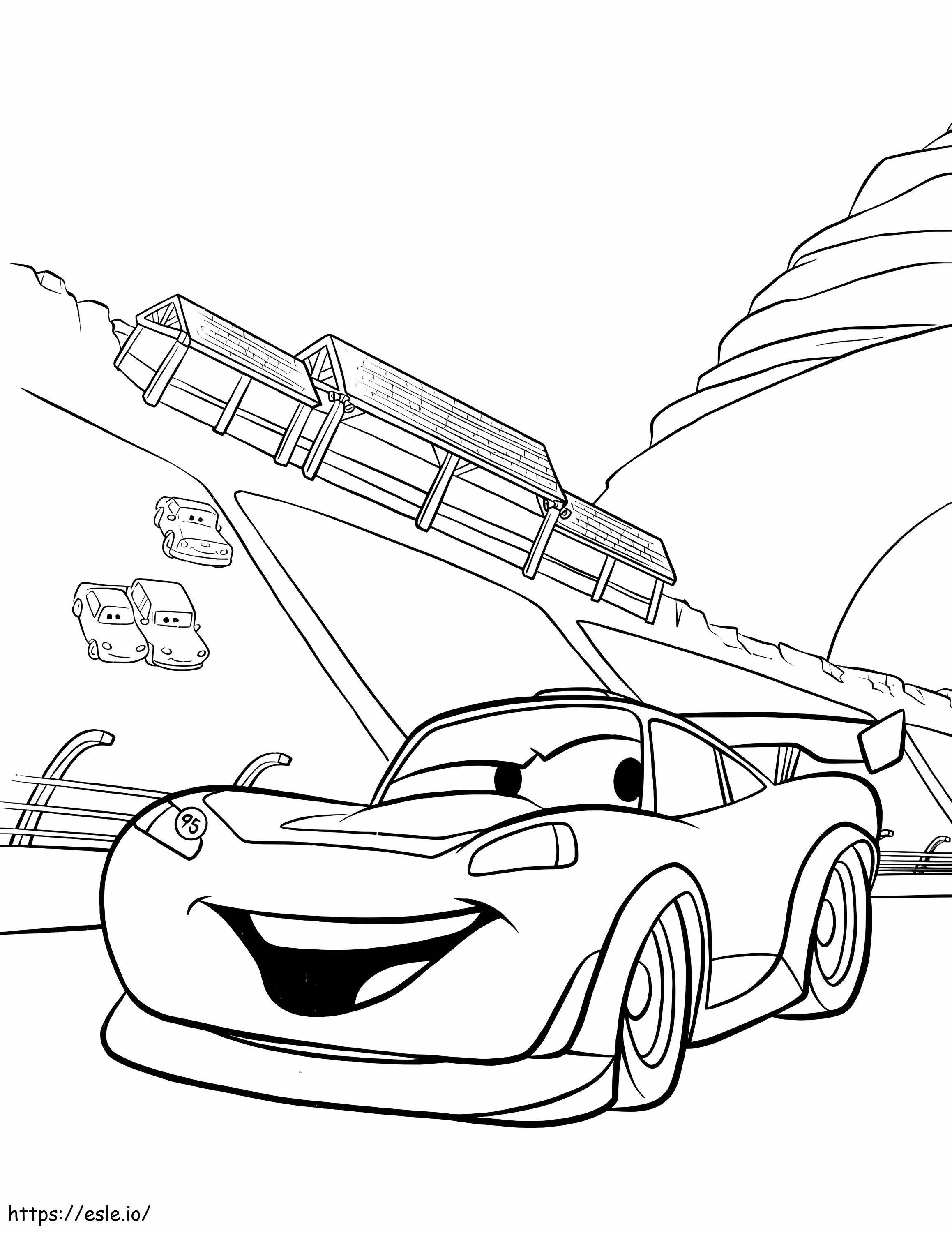 Lightning Mcqueen 3 coloring page