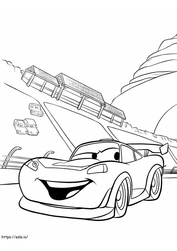 Lightning Mcqueen 3 coloring page
