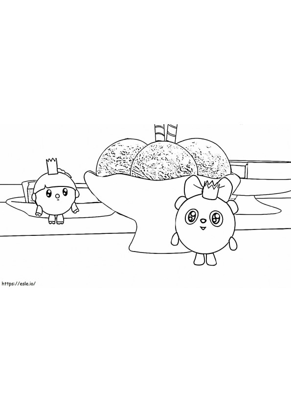 Rosy And Pandy coloring page