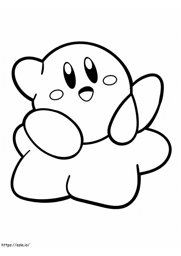 Gratis Kirby om af te drukken kleurplaat