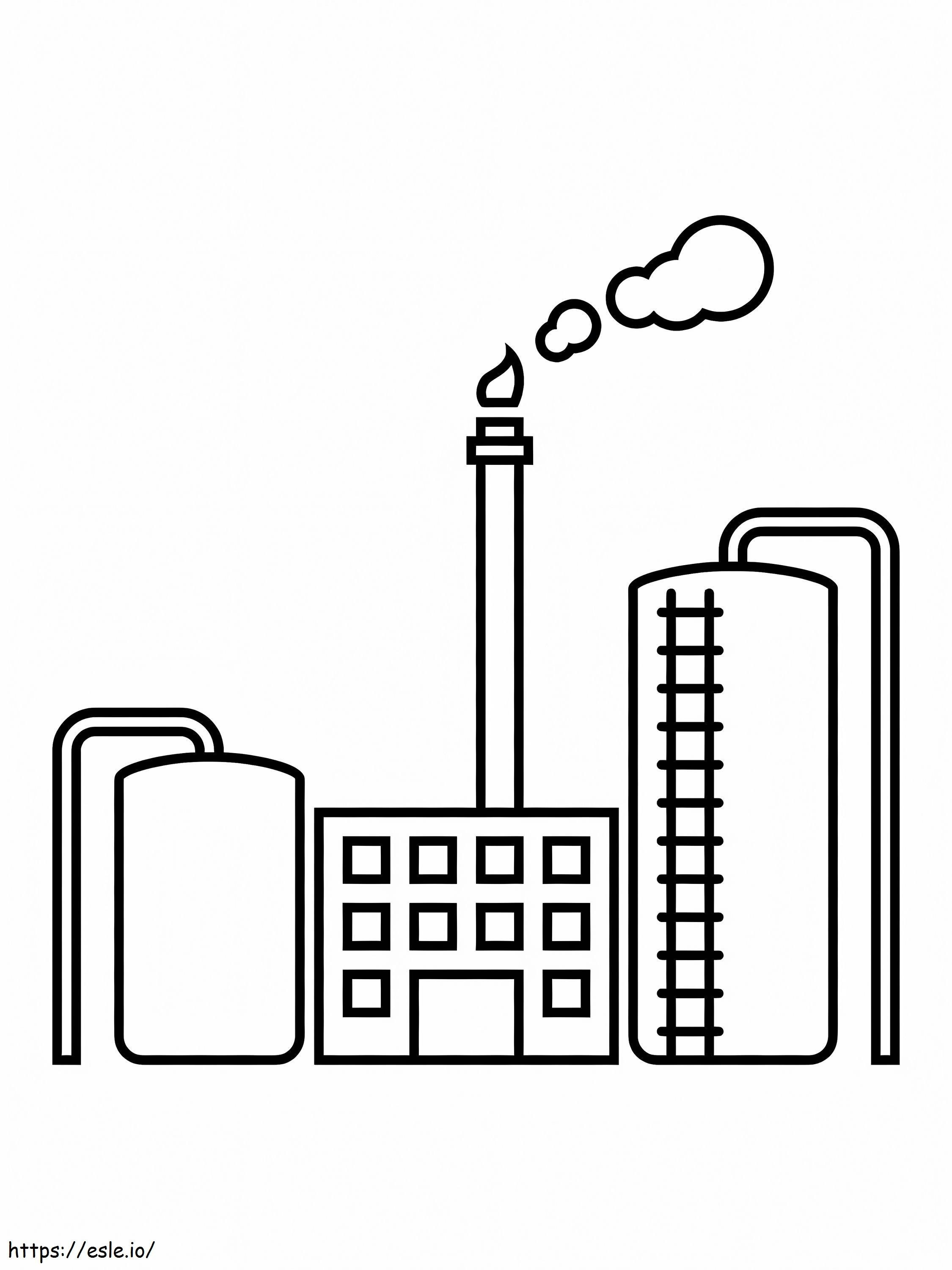 Easy Factory coloring page
