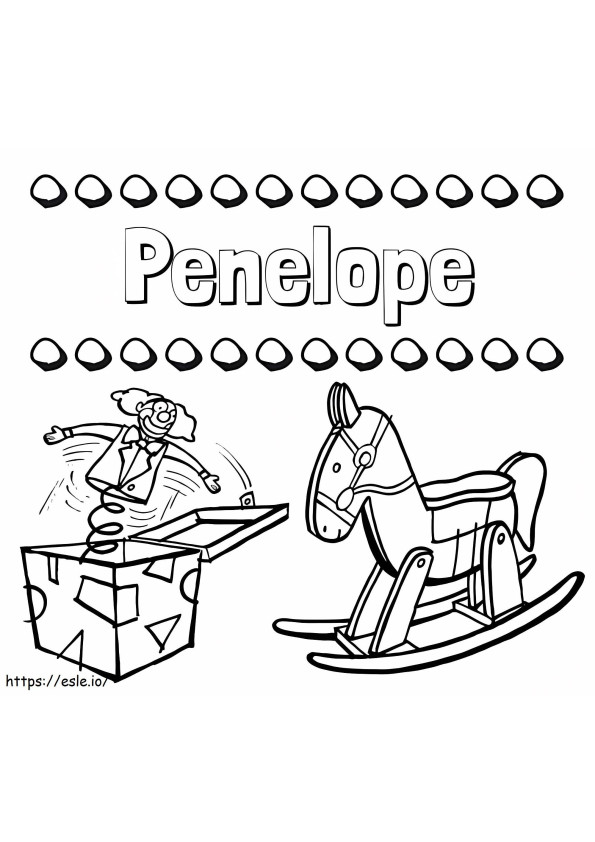 Penelope To Color coloring page