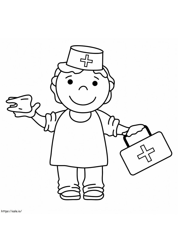 Nurse 1 coloring page