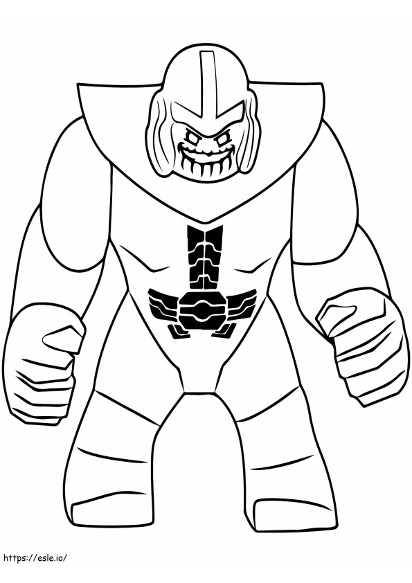 Angry Thanos Lego Avengers coloring page