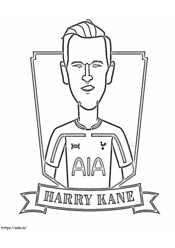 Harry Kane 12 para colorir