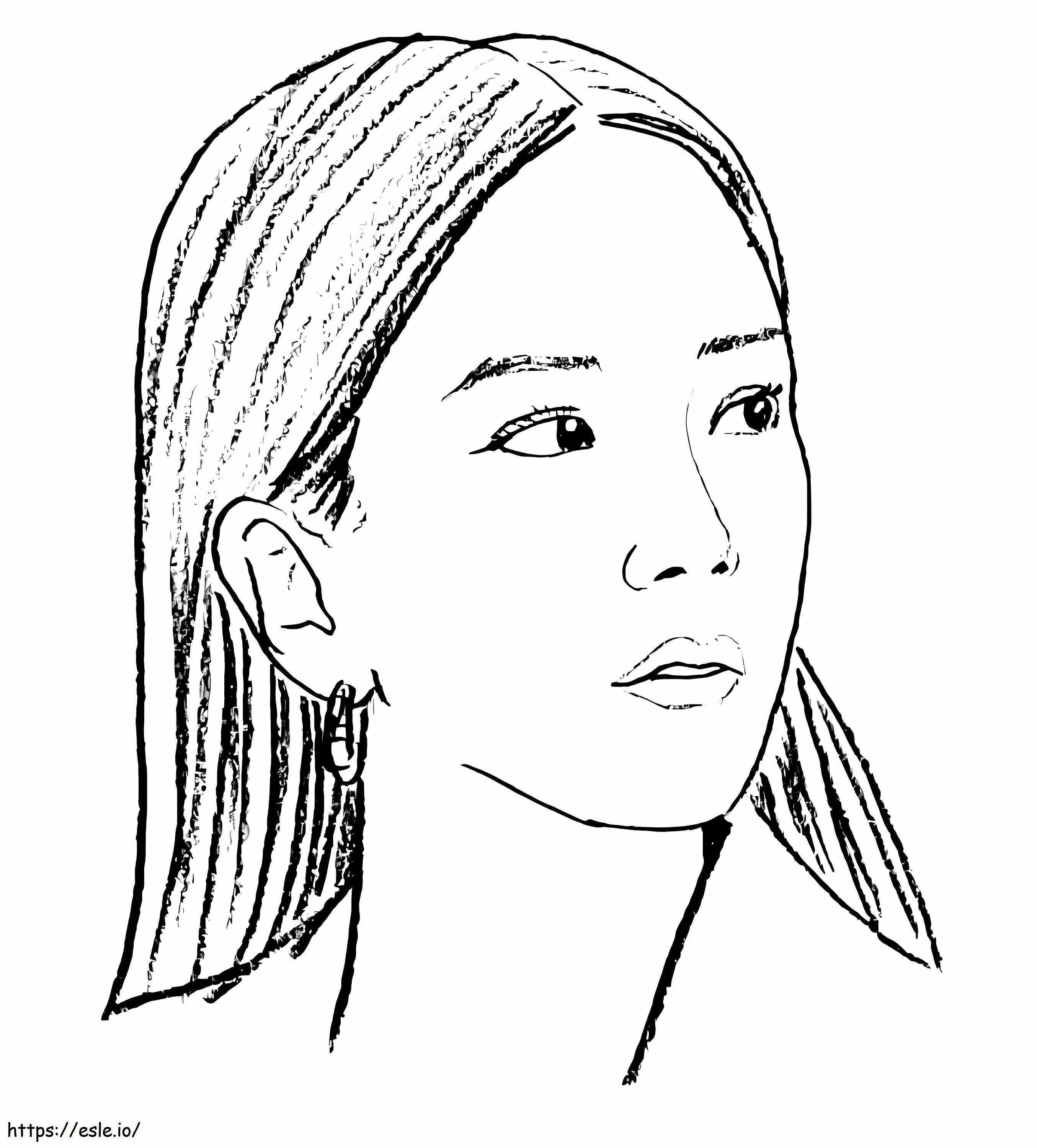 Jisoo From Blackpink coloring page