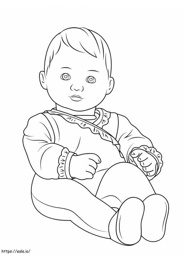 American Girl Bitty Baby coloring page