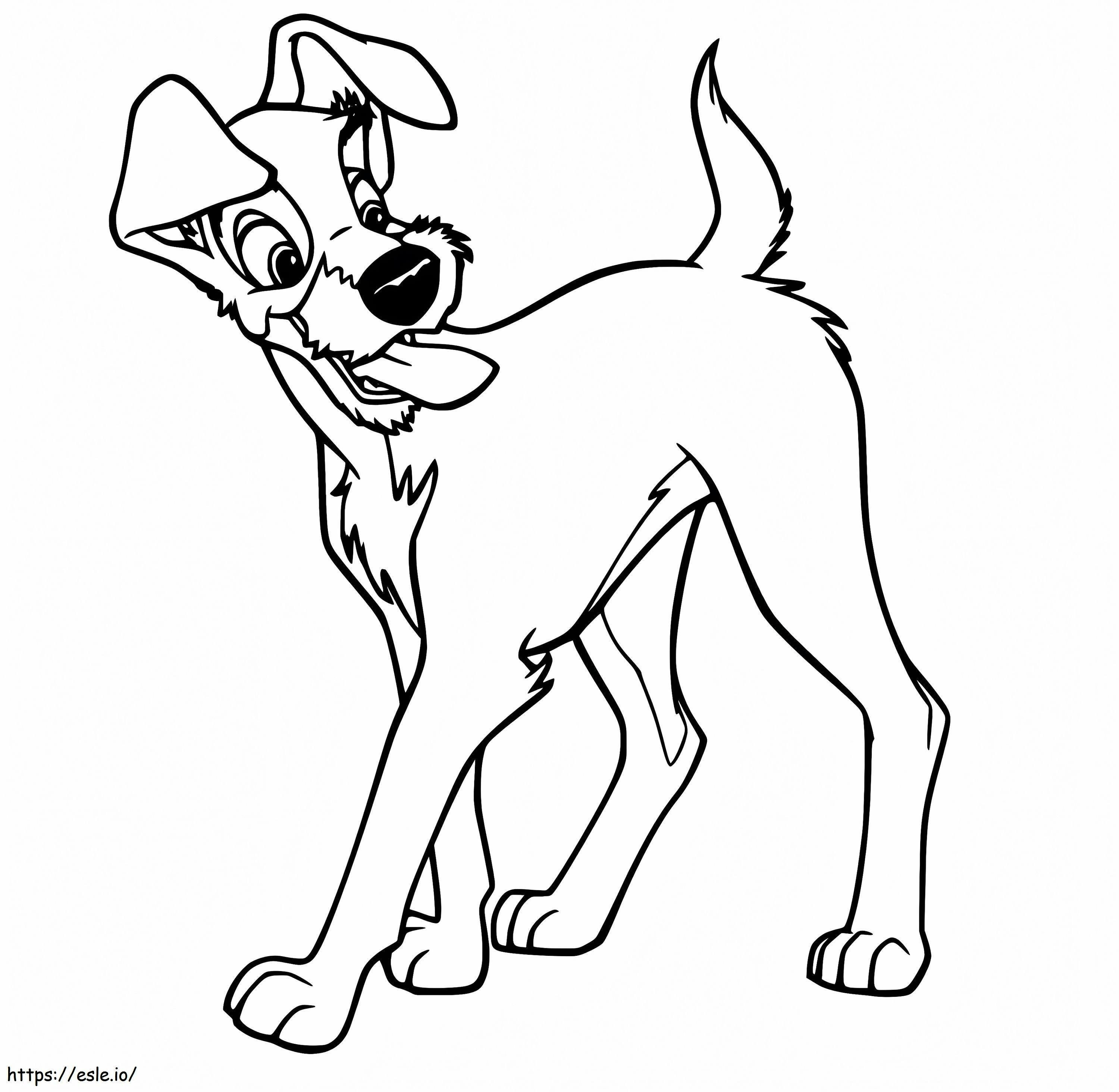 The Tramp Is Smiling coloring page