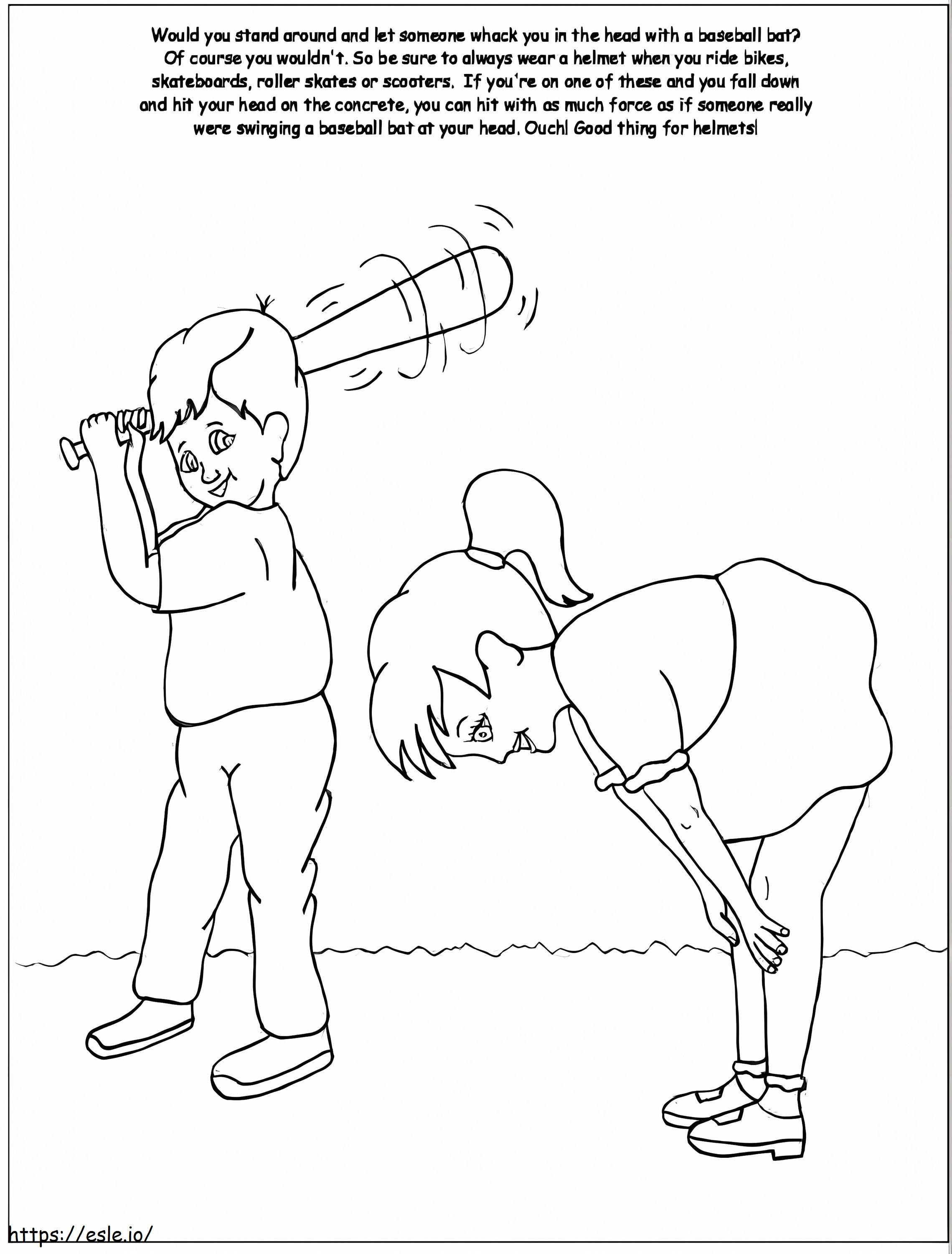 Important Helmets coloring page