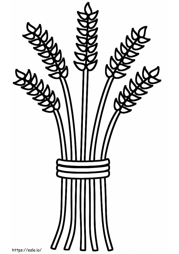 Five Wheats coloring page